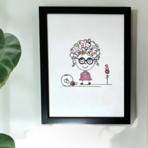 A3 - Plakat - person i kjole