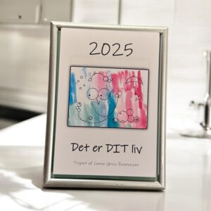 Kalender 2025 i metal ramme